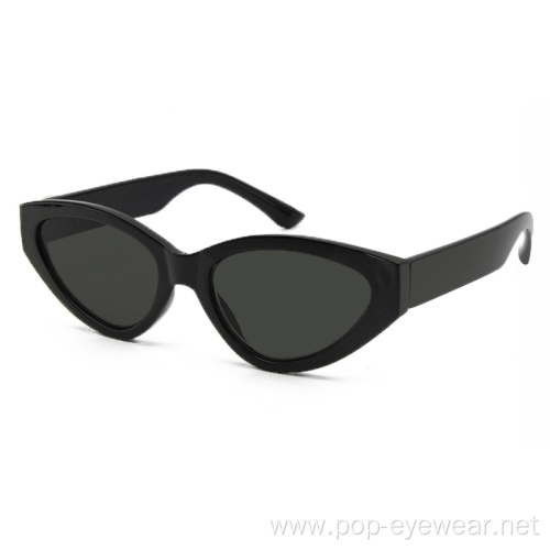 Cat Eye Sunglasses for Women Narrow Plastic Frame